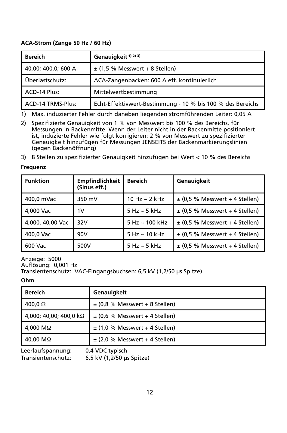 Amprobe ACD-14-PLUS Clamp-On-Multimeters User Manual | Page 63 / 148