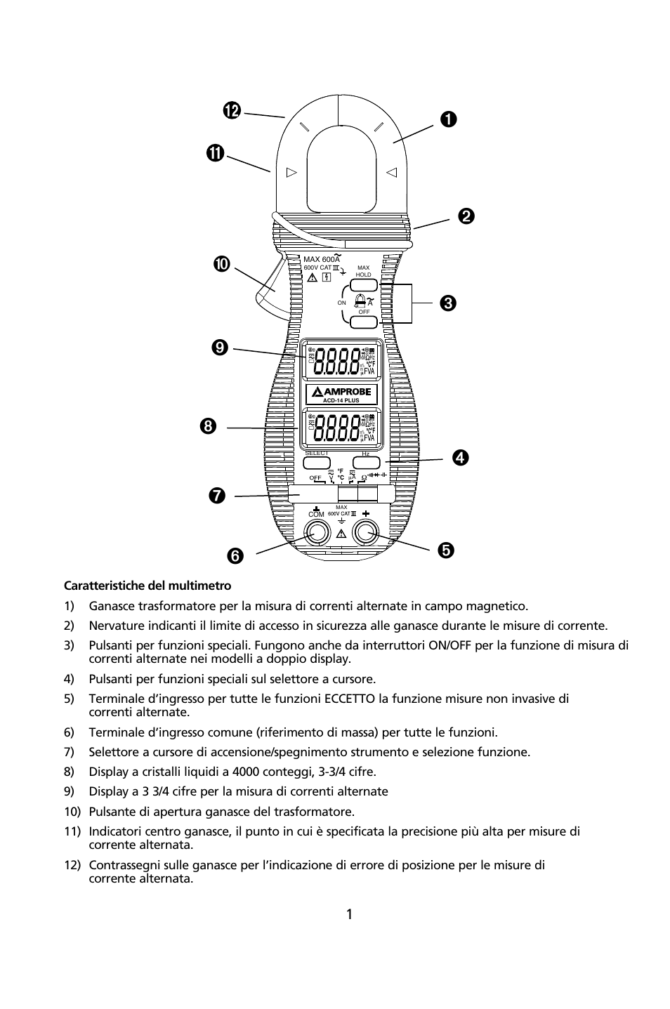 Amprobe ACD-14-PLUS Clamp-On-Multimeters User Manual | Page 76 / 148