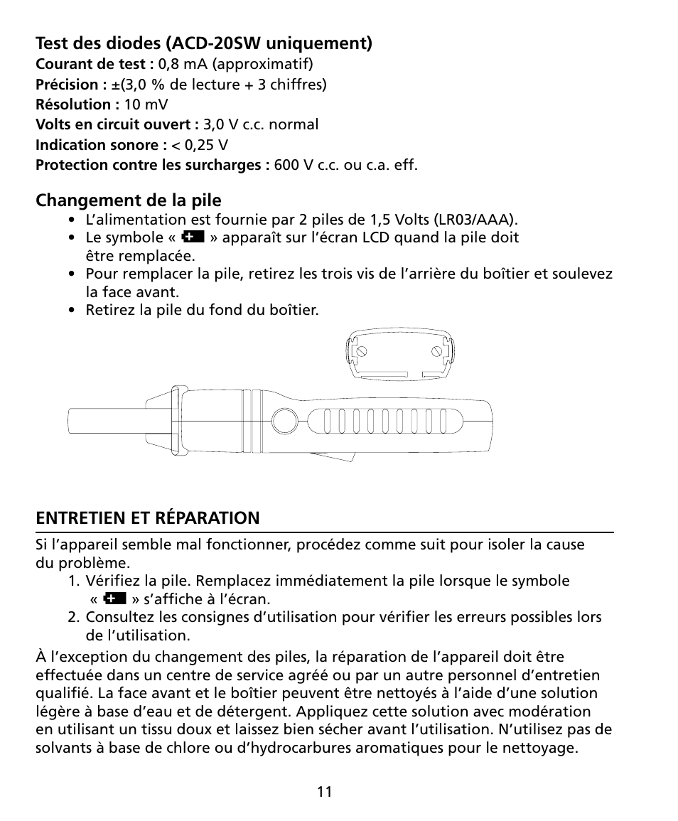 Amprobe ACD-20SW Digital-Clamp-Meters User Manual | Page 32 / 84
