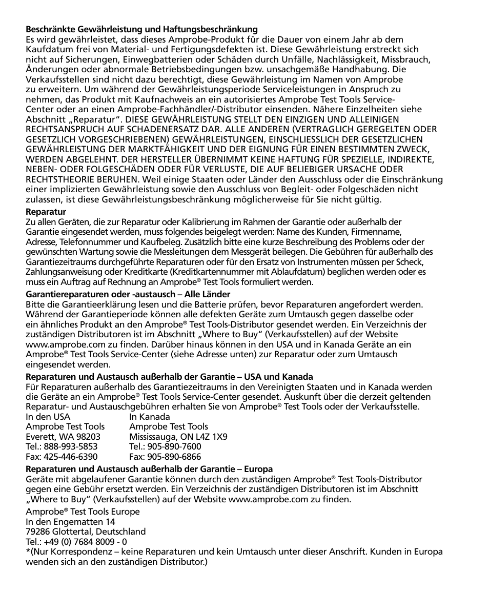 Amprobe ACD-20SW Digital-Clamp-Meters User Manual | Page 36 / 84