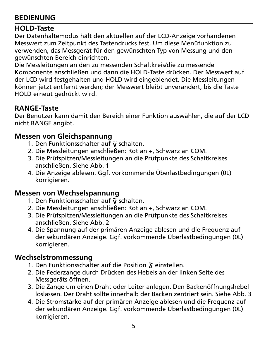 Amprobe ACD-20SW Digital-Clamp-Meters User Manual | Page 42 / 84