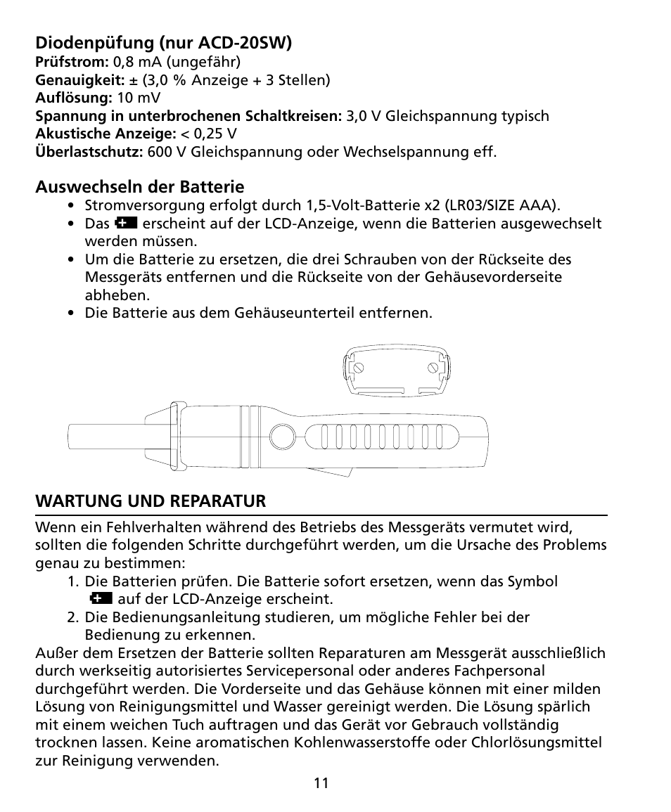 Amprobe ACD-20SW Digital-Clamp-Meters User Manual | Page 48 / 84