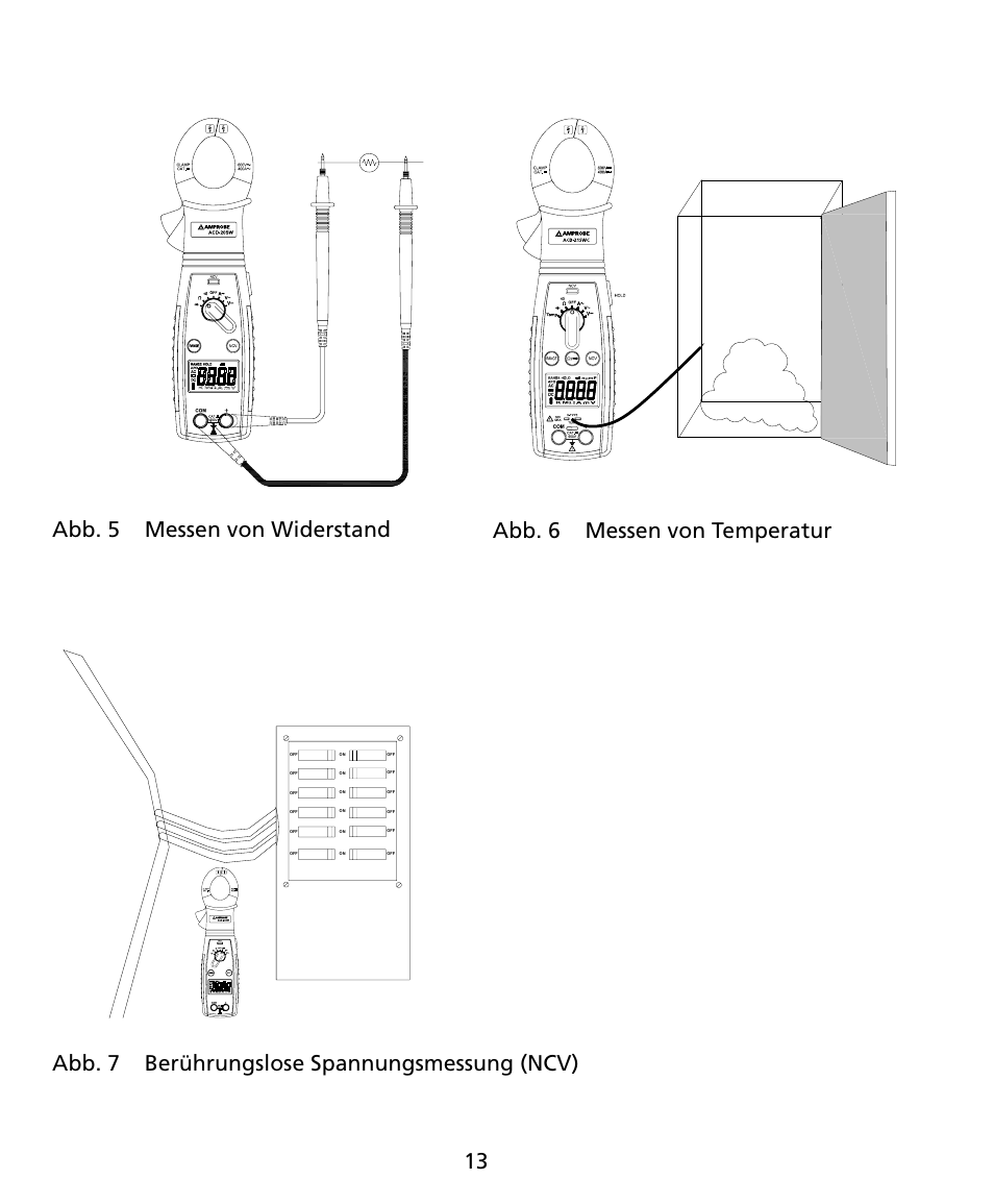 Amprobe ACD-20SW Digital-Clamp-Meters User Manual | Page 50 / 84