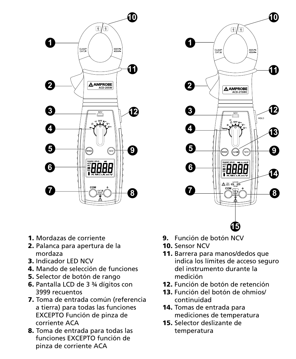 Amprobe ACD-20SW Digital-Clamp-Meters User Manual | Page 69 / 84