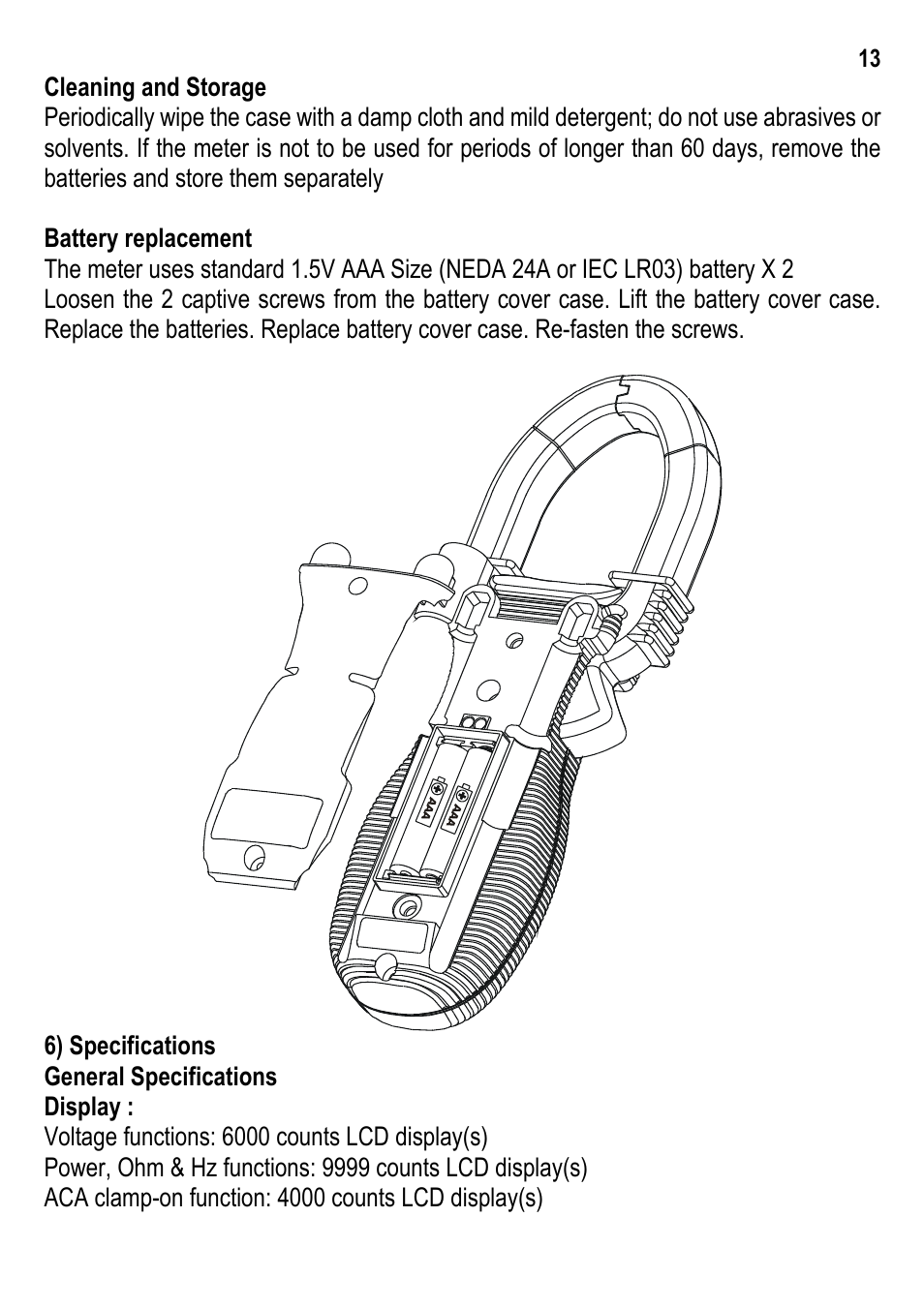 Amprobe ACD-30P Clamp-On-Power-Meters User Manual | Page 14 / 20