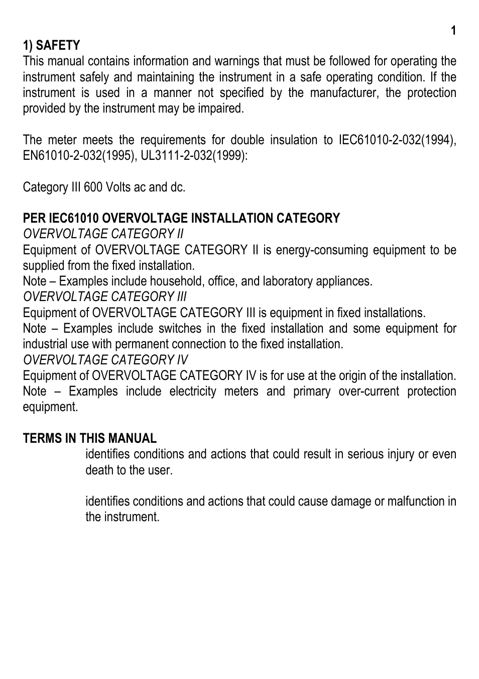 Amprobe ACD-30P Clamp-On-Power-Meters User Manual | Page 2 / 20