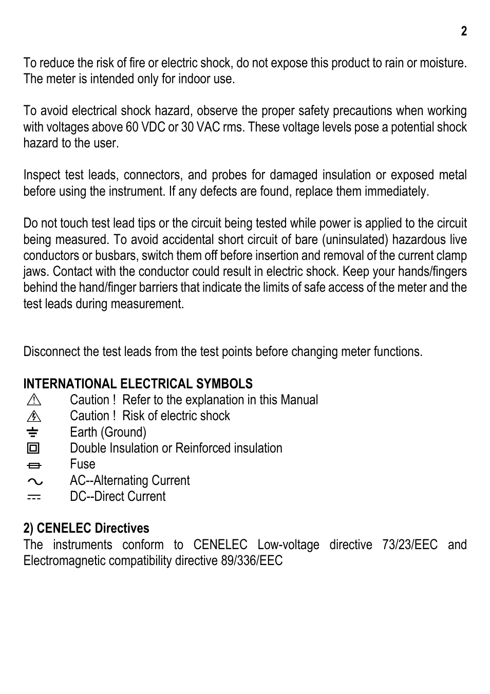 Amprobe ACD-30P Clamp-On-Power-Meters User Manual | Page 3 / 20