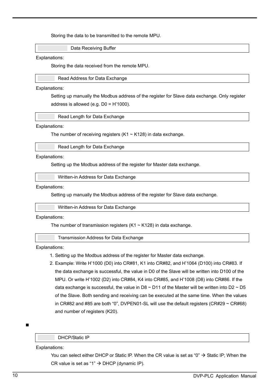 Ethernet communication module dvpen01-sl | Delta Electronics Ethernet Communication Module DVPEN01-SL User Manual | Page 12 / 54
