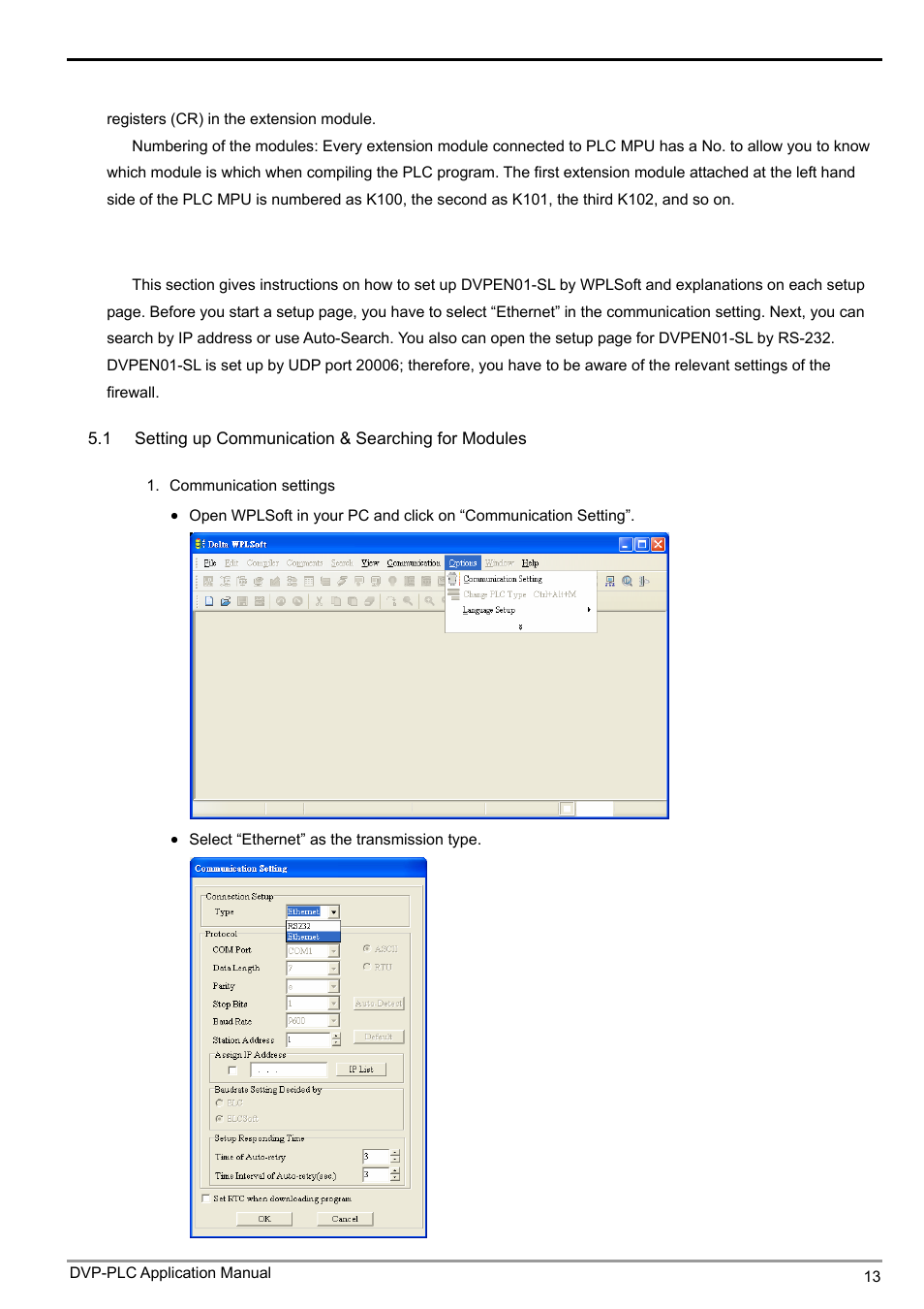 Ethernet communication module dvpen01-sl | Delta Electronics Ethernet Communication Module DVPEN01-SL User Manual | Page 15 / 54