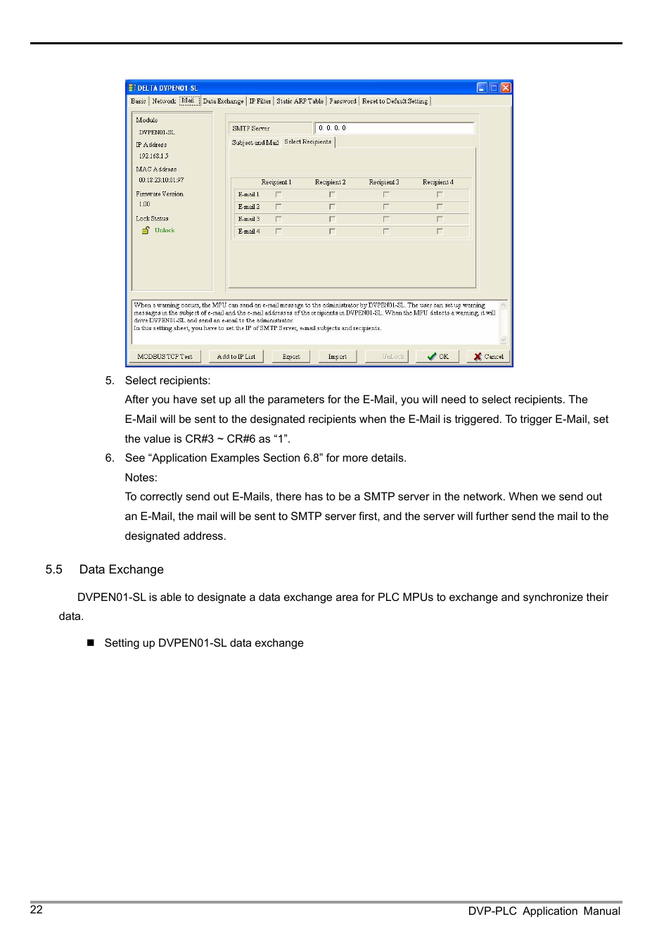 Ethernet communication module dvpen01-sl | Delta Electronics Ethernet Communication Module DVPEN01-SL User Manual | Page 24 / 54