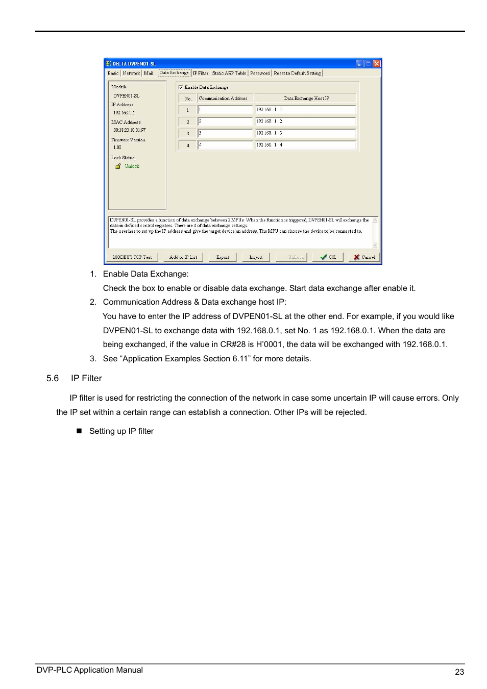 Ethernet communication module dvpen01-sl | Delta Electronics Ethernet Communication Module DVPEN01-SL User Manual | Page 25 / 54