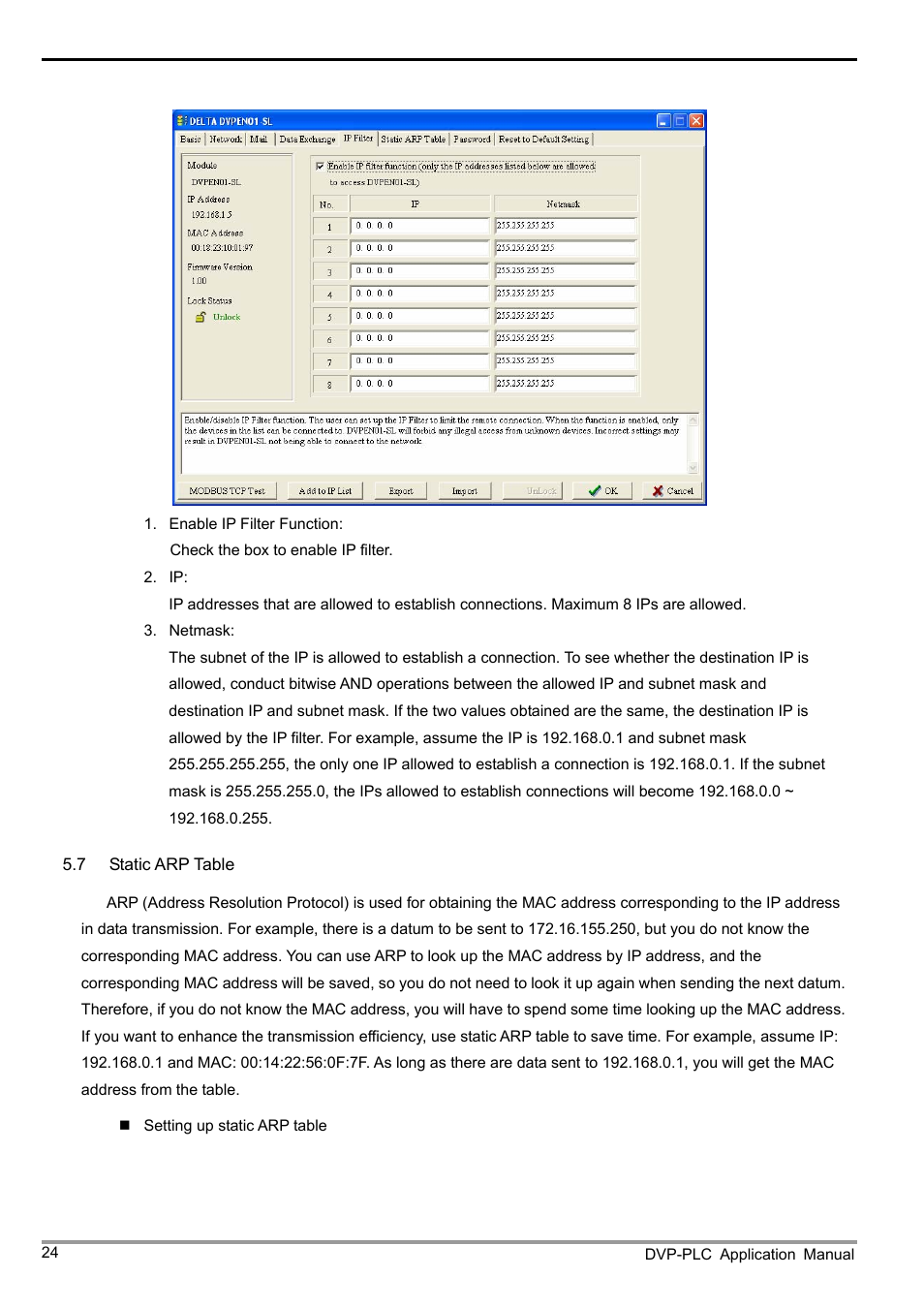 Ethernet communication module dvpen01-sl | Delta Electronics Ethernet Communication Module DVPEN01-SL User Manual | Page 26 / 54