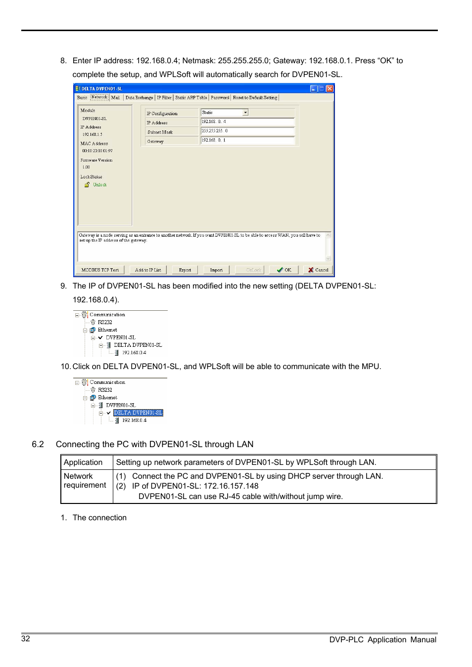 Ethernet communication module dvpen01-sl | Delta Electronics Ethernet Communication Module DVPEN01-SL User Manual | Page 34 / 54