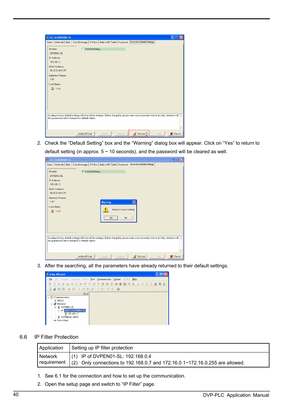 Ethernet communication module dvpen01-sl | Delta Electronics Ethernet Communication Module DVPEN01-SL User Manual | Page 42 / 54
