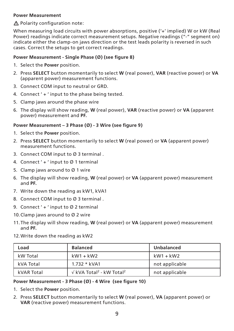 Amprobe ACD-30P Clamp-On-Power-Meters User Manual | Page 10 / 121