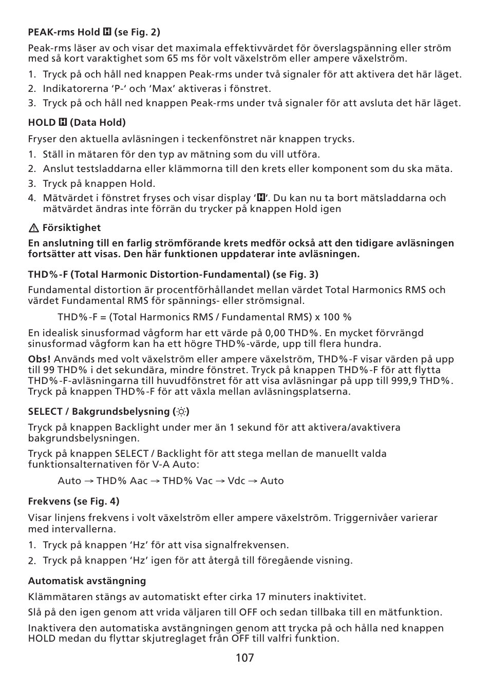 Amprobe ACD-30P Clamp-On-Power-Meters User Manual | Page 108 / 121