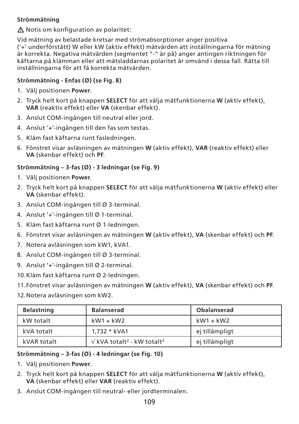 Amprobe ACD-30P Clamp-On-Power-Meters User Manual | Page 110 / 121
