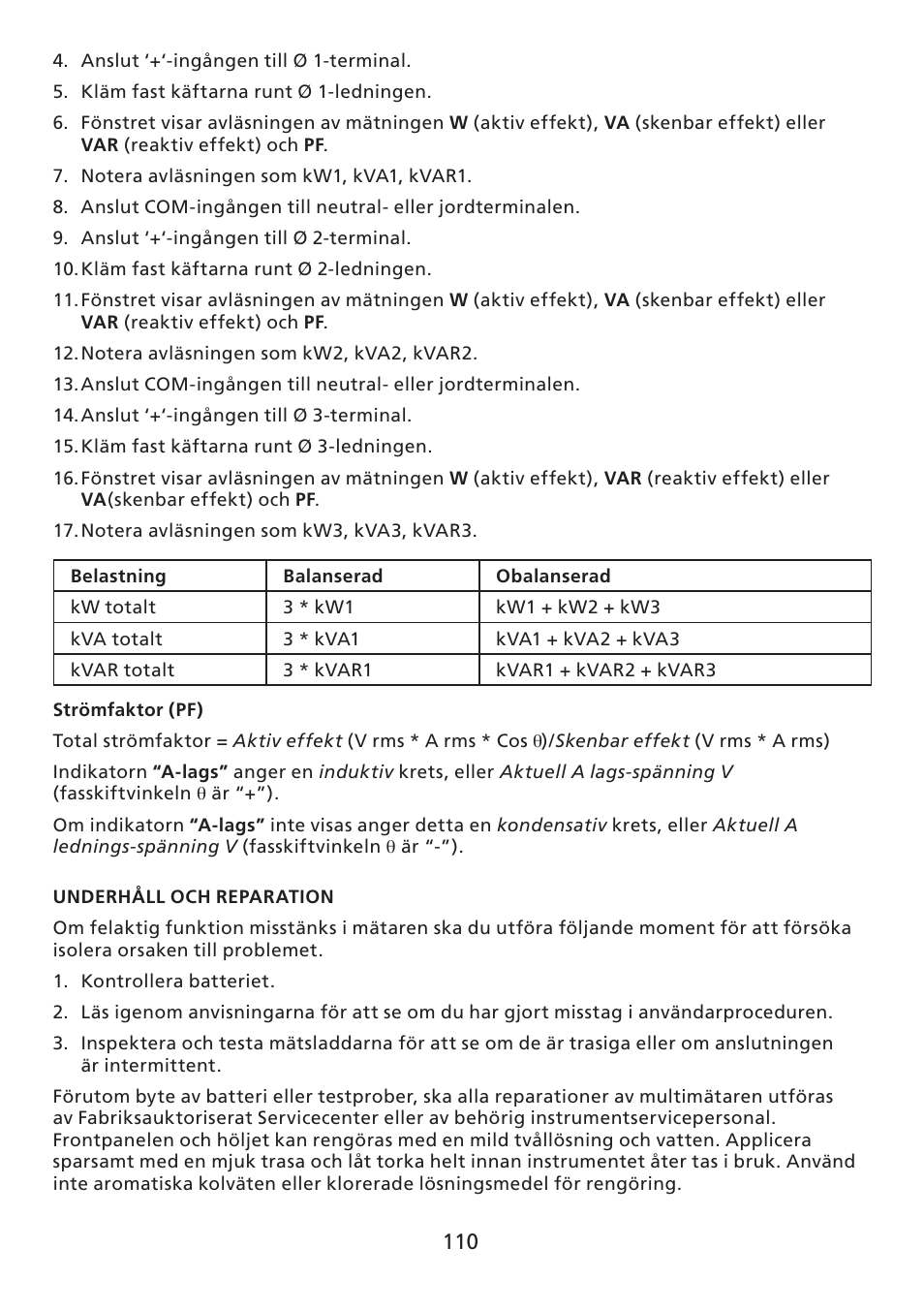 Amprobe ACD-30P Clamp-On-Power-Meters User Manual | Page 111 / 121