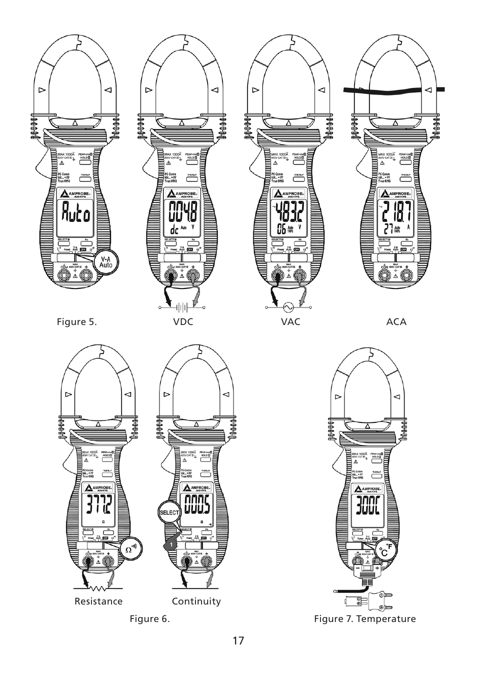 Amprobe ACD-30P Clamp-On-Power-Meters User Manual | Page 18 / 121