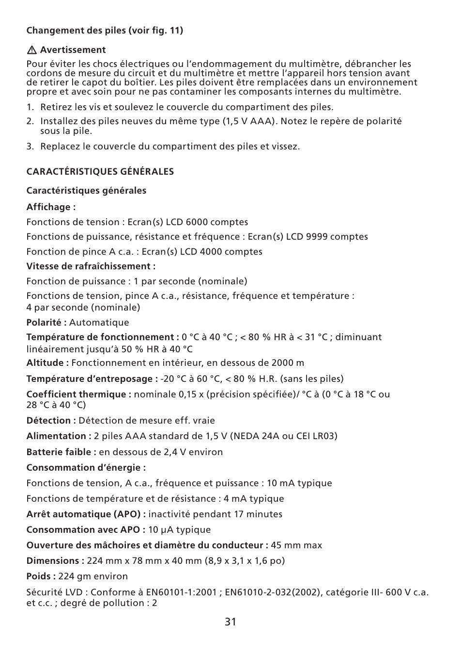 Amprobe ACD-30P Clamp-On-Power-Meters User Manual | Page 32 / 121