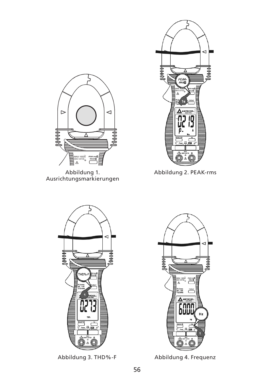 Amprobe ACD-30P Clamp-On-Power-Meters User Manual | Page 57 / 121