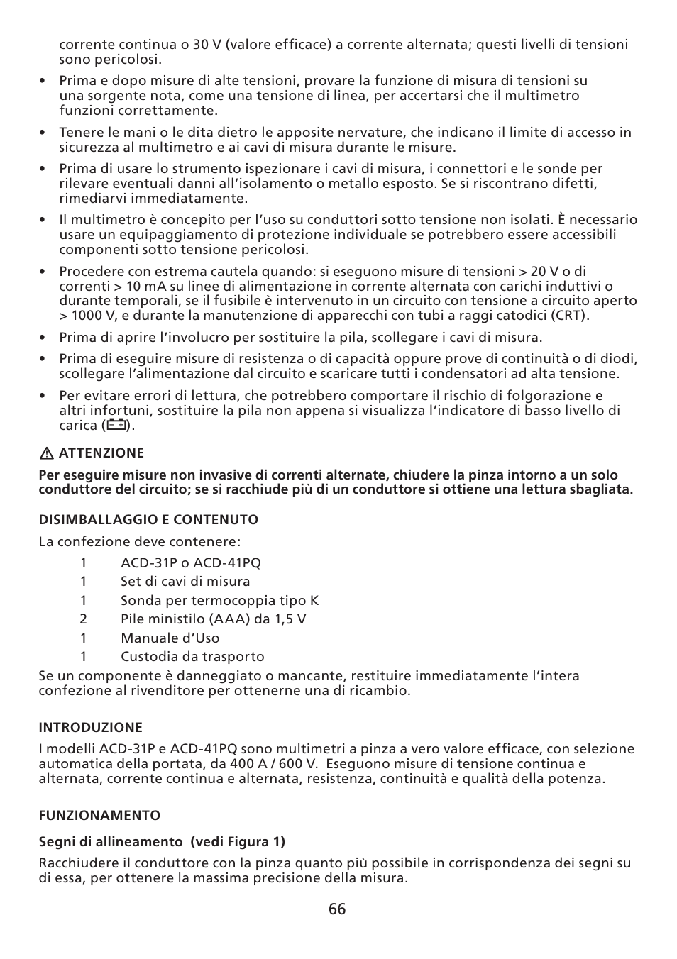 Amprobe ACD-30P Clamp-On-Power-Meters User Manual | Page 67 / 121