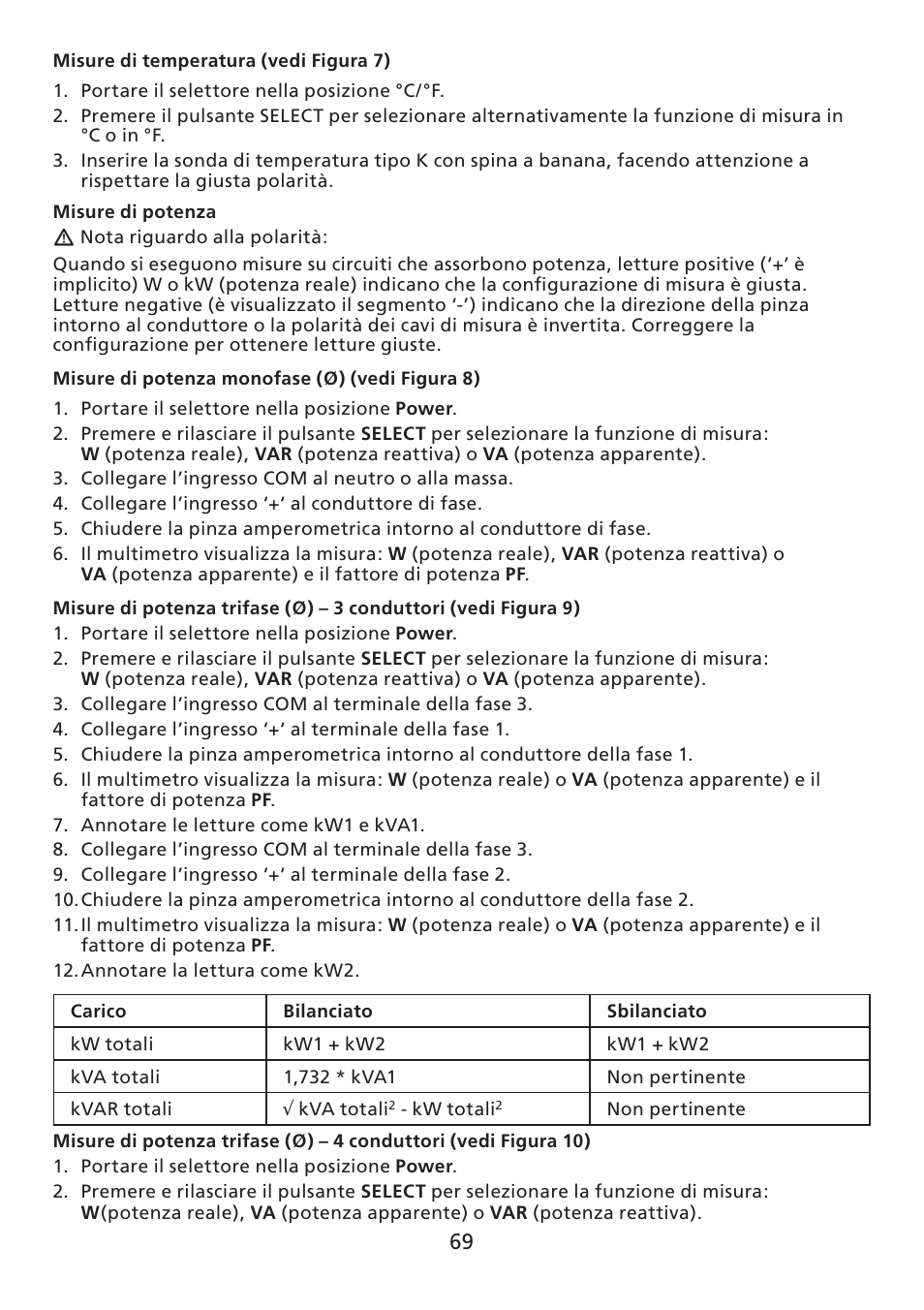 Amprobe ACD-30P Clamp-On-Power-Meters User Manual | Page 70 / 121