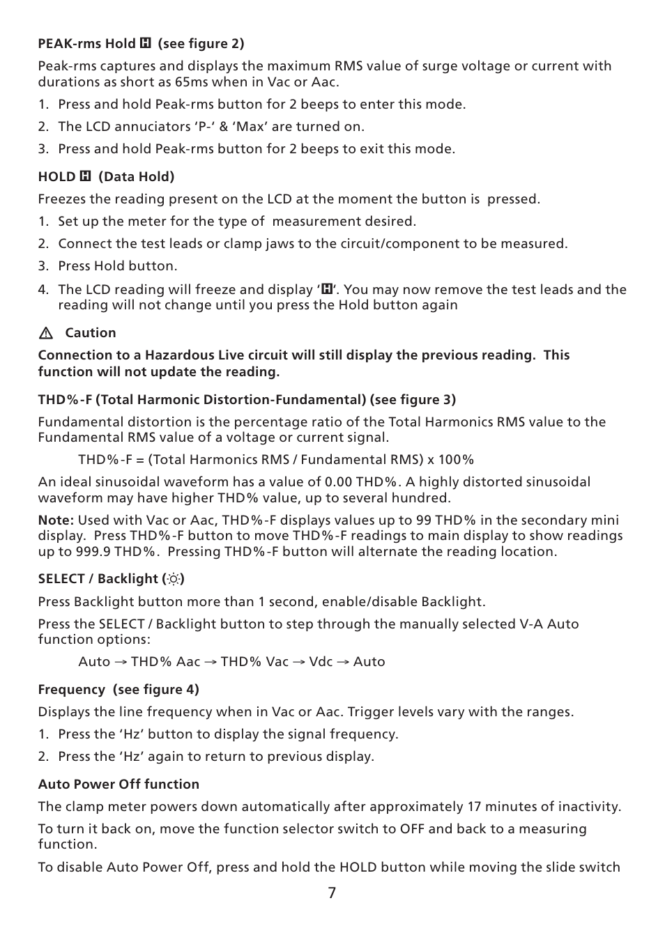Amprobe ACD-30P Clamp-On-Power-Meters User Manual | Page 8 / 121