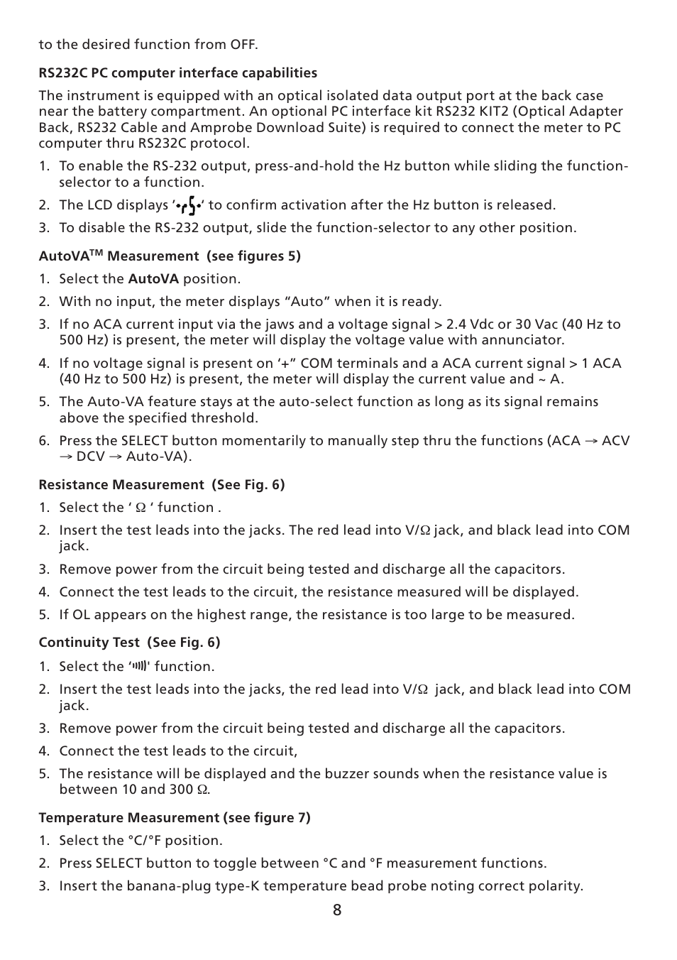 Amprobe ACD-30P Clamp-On-Power-Meters User Manual | Page 9 / 121