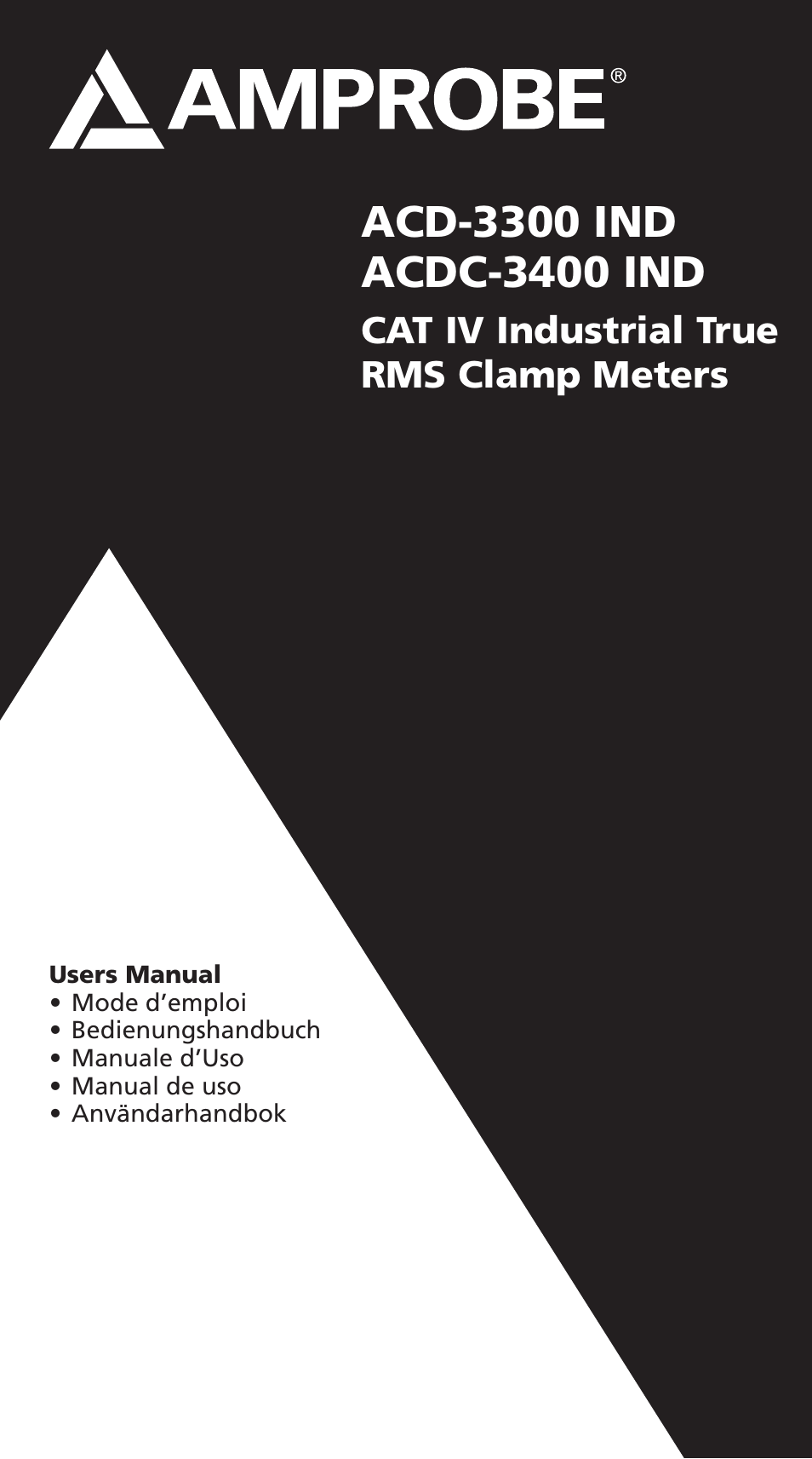 Amprobe ACD-3300 Industrial-Clamp-Meters User Manual | 98 pages