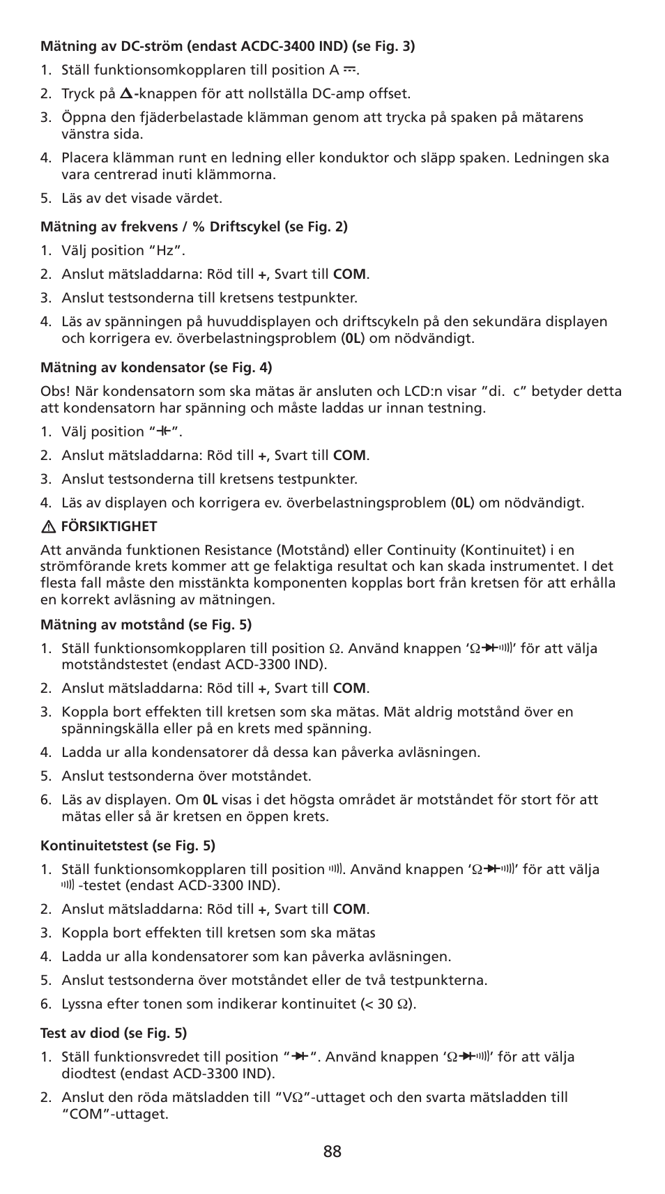 Amprobe ACD-3300 Industrial-Clamp-Meters User Manual | Page 89 / 98