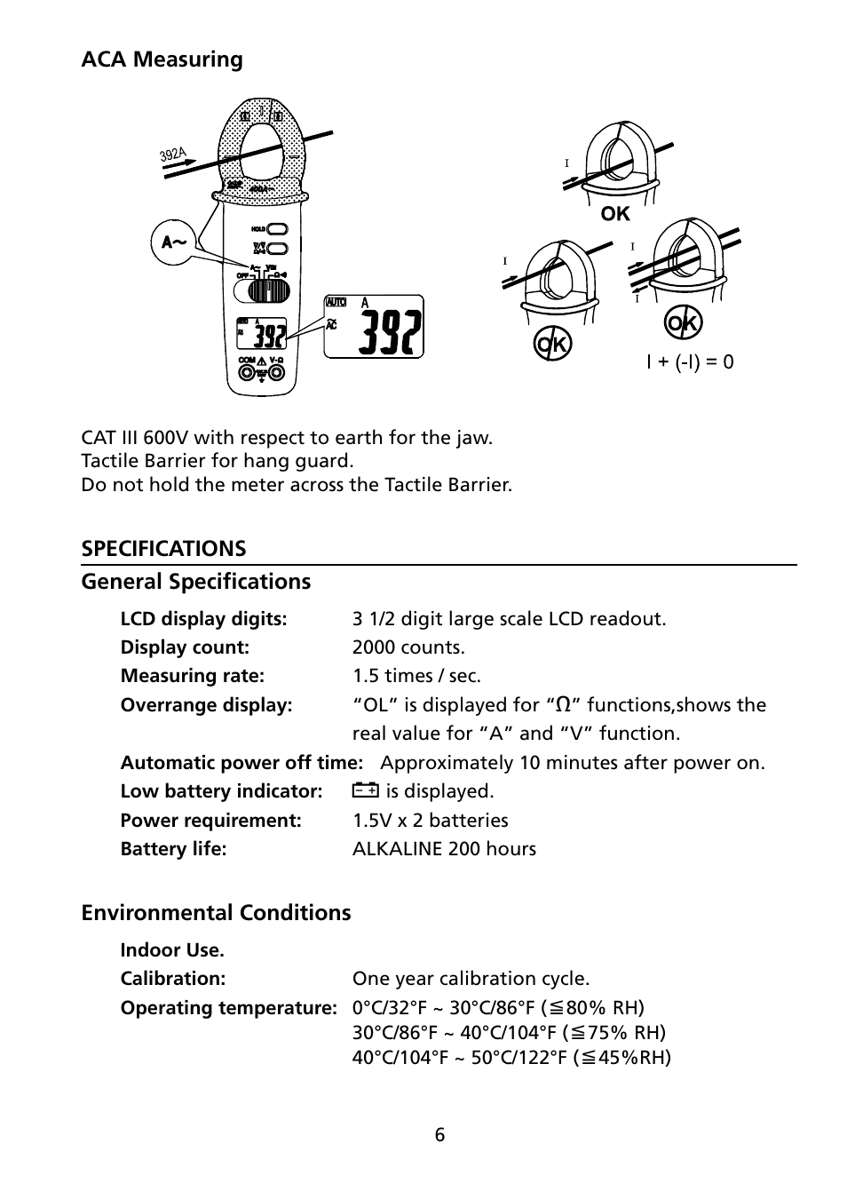 Amprobe ACD-4 Mini-Clamp-DMM User Manual | Page 11 / 16
