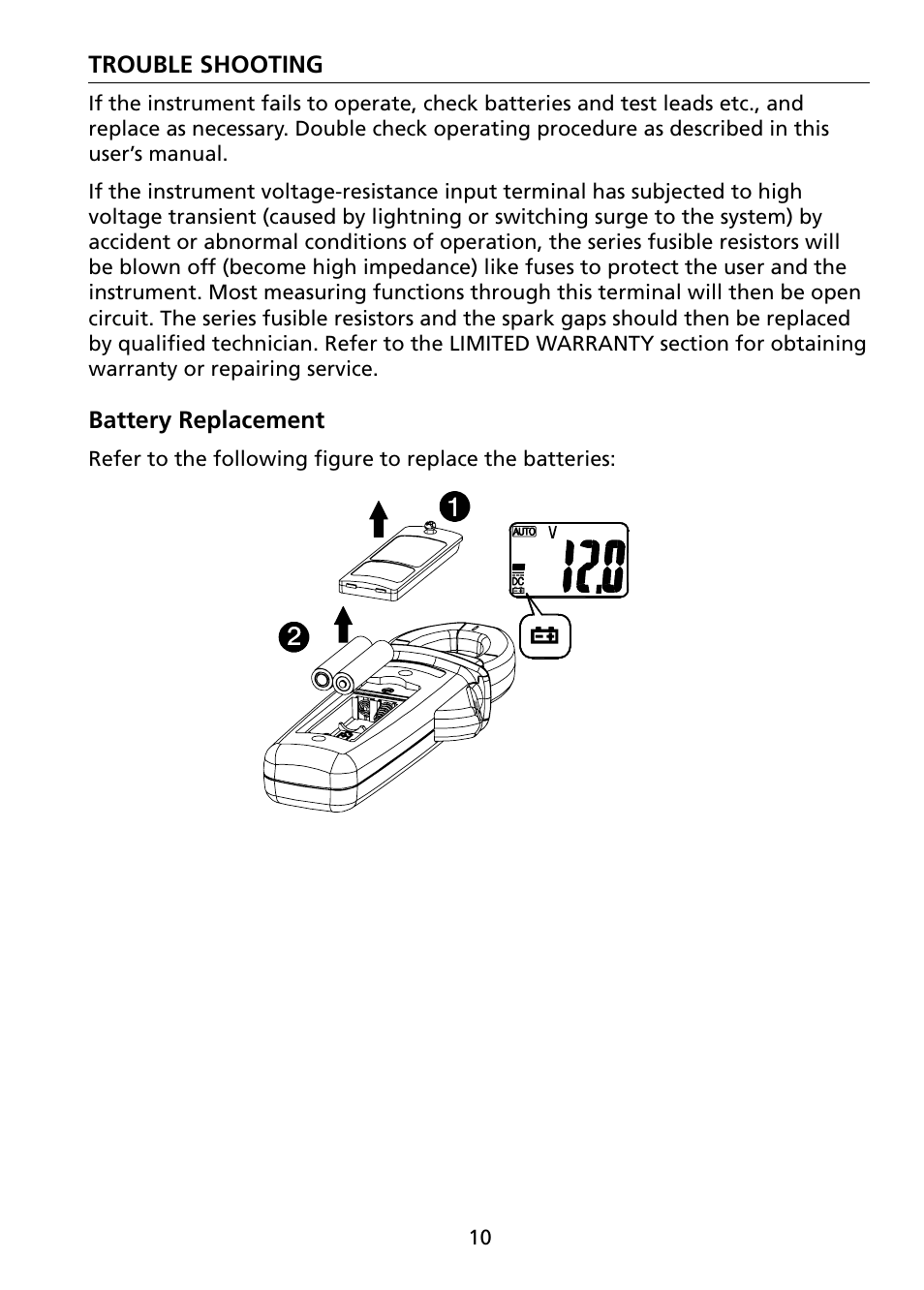 Amprobe ACD-4 Mini-Clamp-DMM User Manual | Page 15 / 16