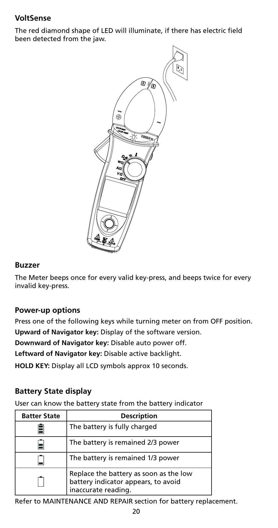 Amprobe ACD-50NAV ACD-51NAV ACDC-52NAV ACD-53NAV ACD-54NAV Navigator-Clamps User Manual | Page 26 / 36