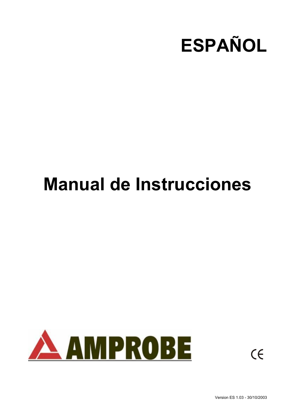 Español manual de instrucciones | Amprobe ACD-55HPQ Clamp-Meter User Manual | Page 33 / 62