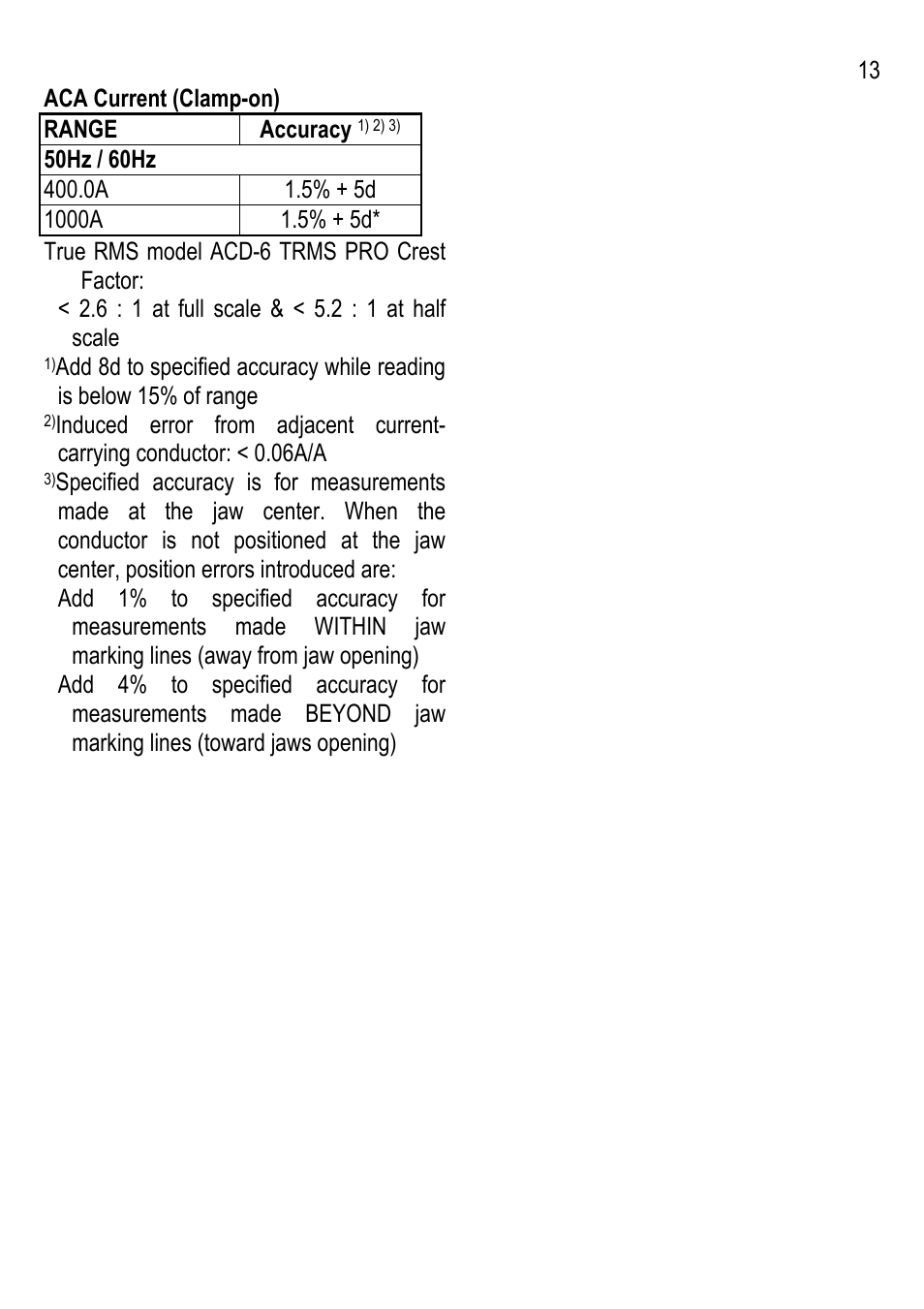 Amprobe ACD-6-PRO Clamp-On-Multimeters User Manual | Page 14 / 15