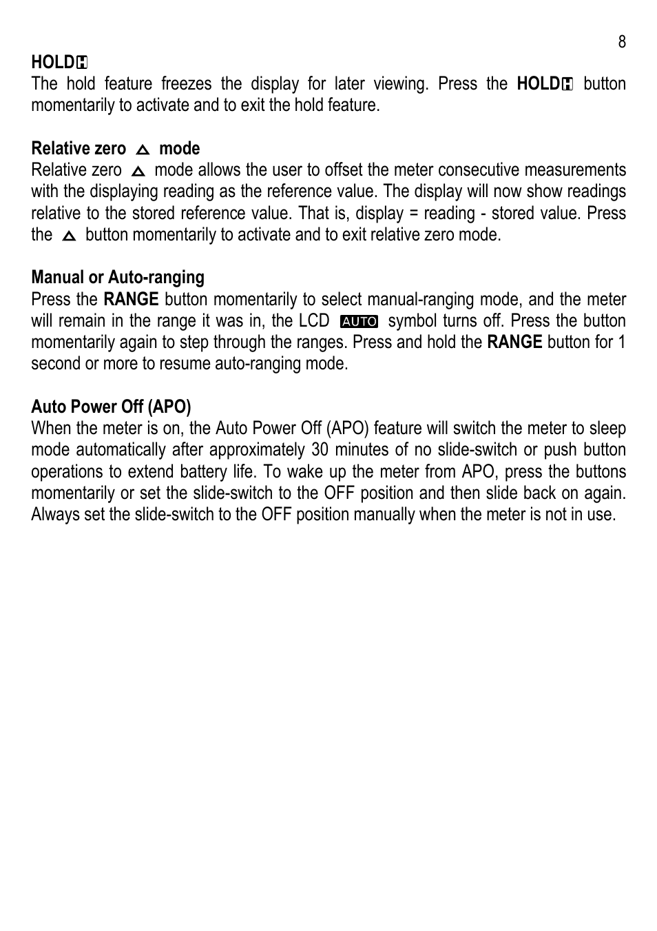 Amprobe ACD-6-PRO Clamp-On-Multimeters User Manual | Page 9 / 15