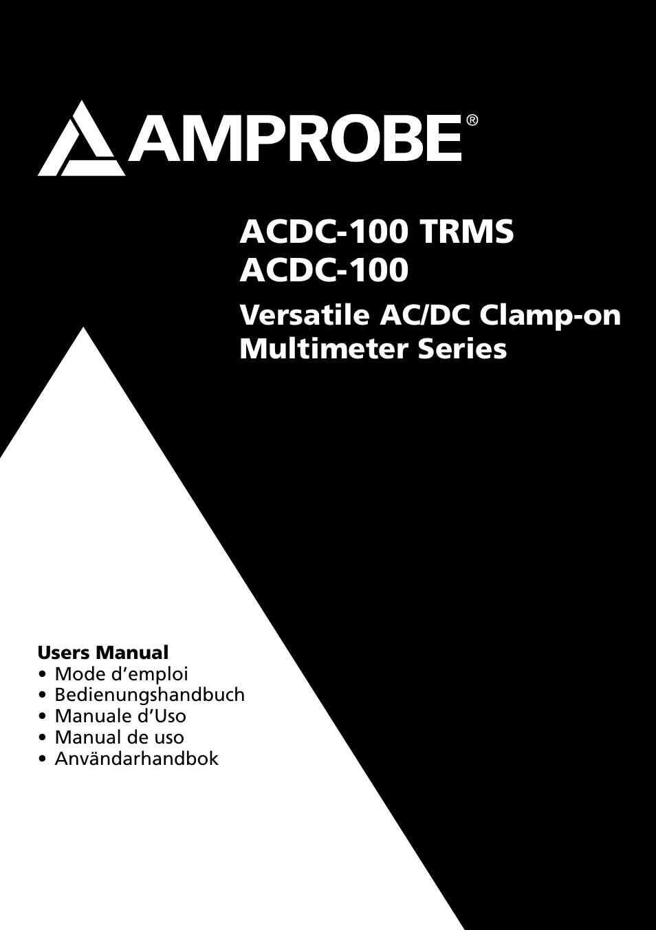 Amprobe ACDC-100 Clamp-On-Multimeters User Manual | 97 pages