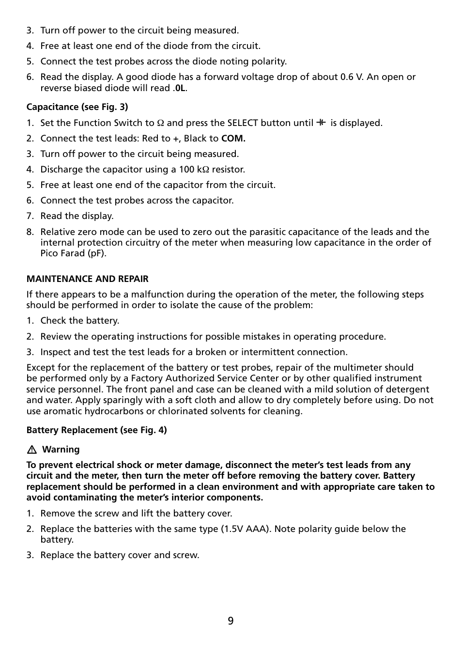 Amprobe ACDC-100 Clamp-On-Multimeters User Manual | Page 10 / 97
