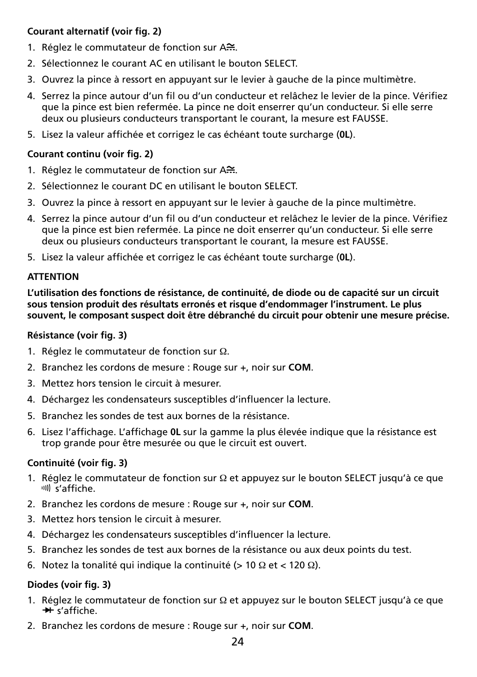 Amprobe ACDC-100 Clamp-On-Multimeters User Manual | Page 25 / 97