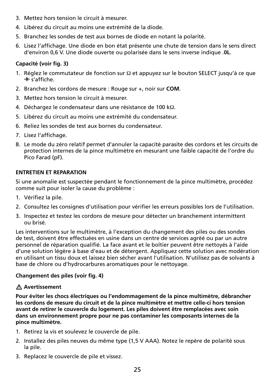 Amprobe ACDC-100 Clamp-On-Multimeters User Manual | Page 26 / 97