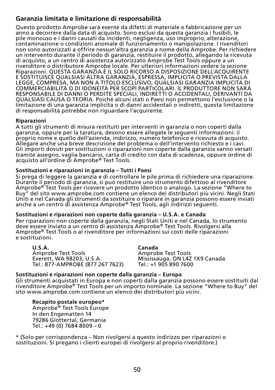 Amprobe ACDC-100 Clamp-On-Multimeters User Manual | Page 51 / 97