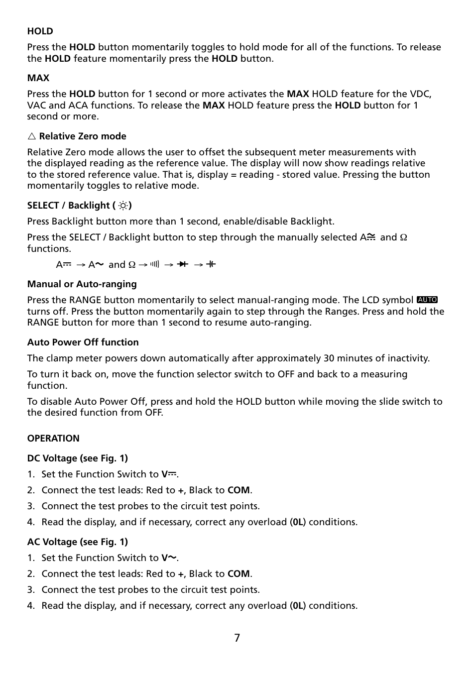 Amprobe ACDC-100 Clamp-On-Multimeters User Manual | Page 8 / 97