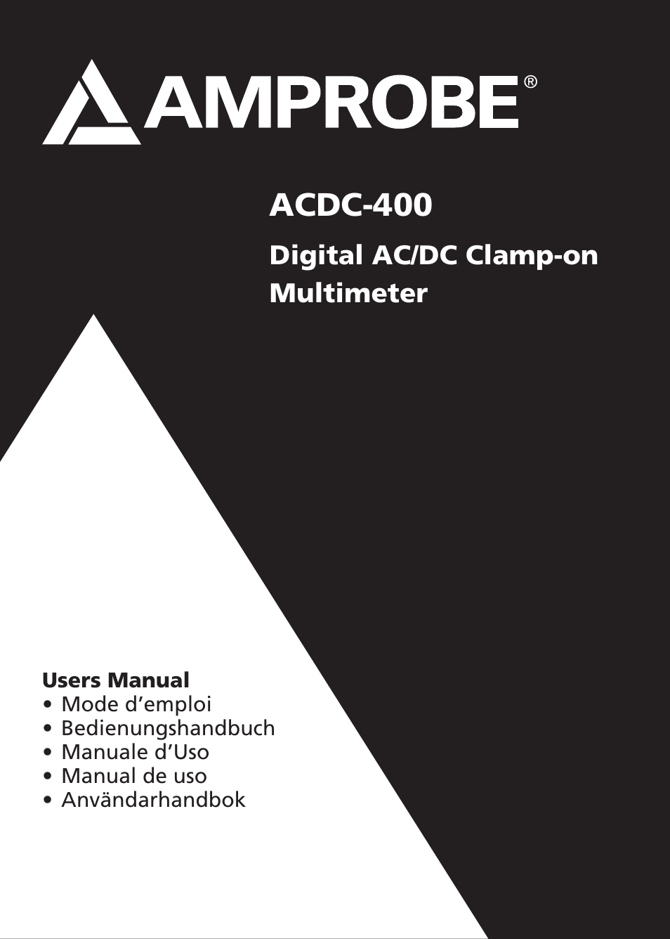 Amprobe ACDC-400 Digital-Clamp-On-Multimeter User Manual | 98 pages