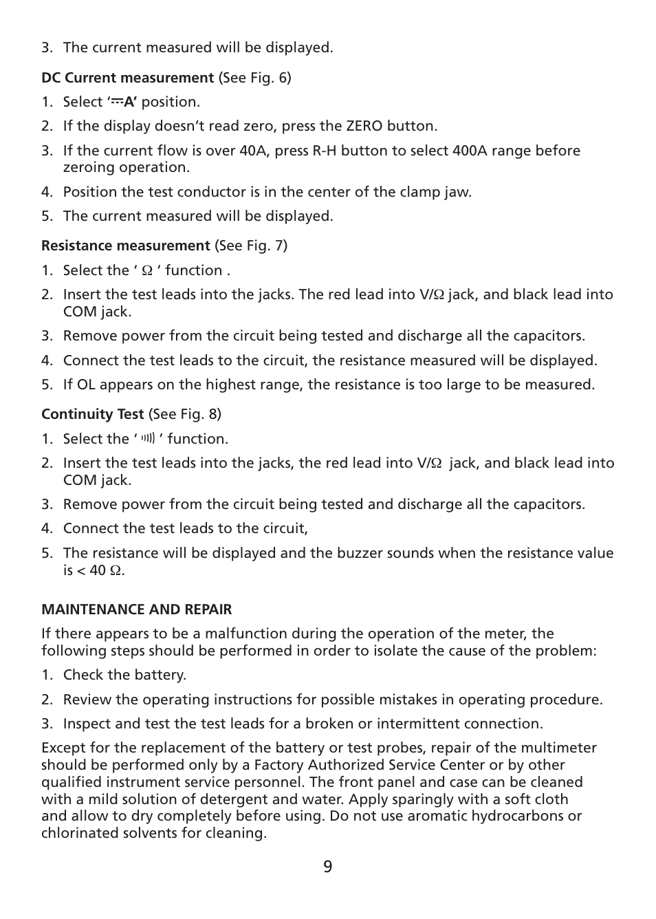 Amprobe ACDC-400 Digital-Clamp-On-Multimeter User Manual | Page 10 / 98