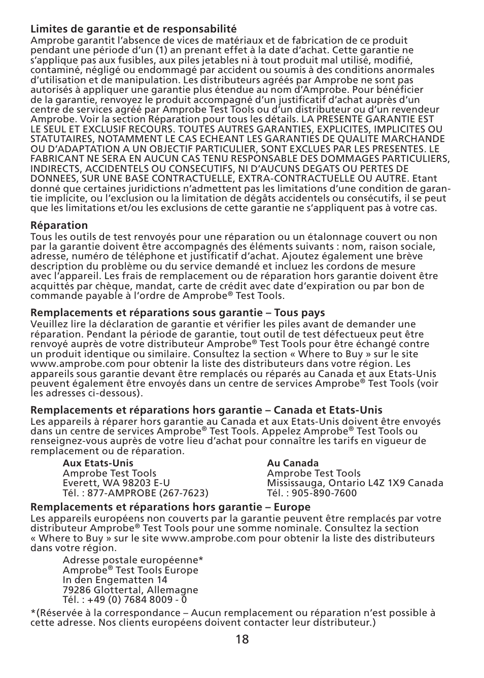 Amprobe ACDC-400 Digital-Clamp-On-Multimeter User Manual | Page 19 / 98