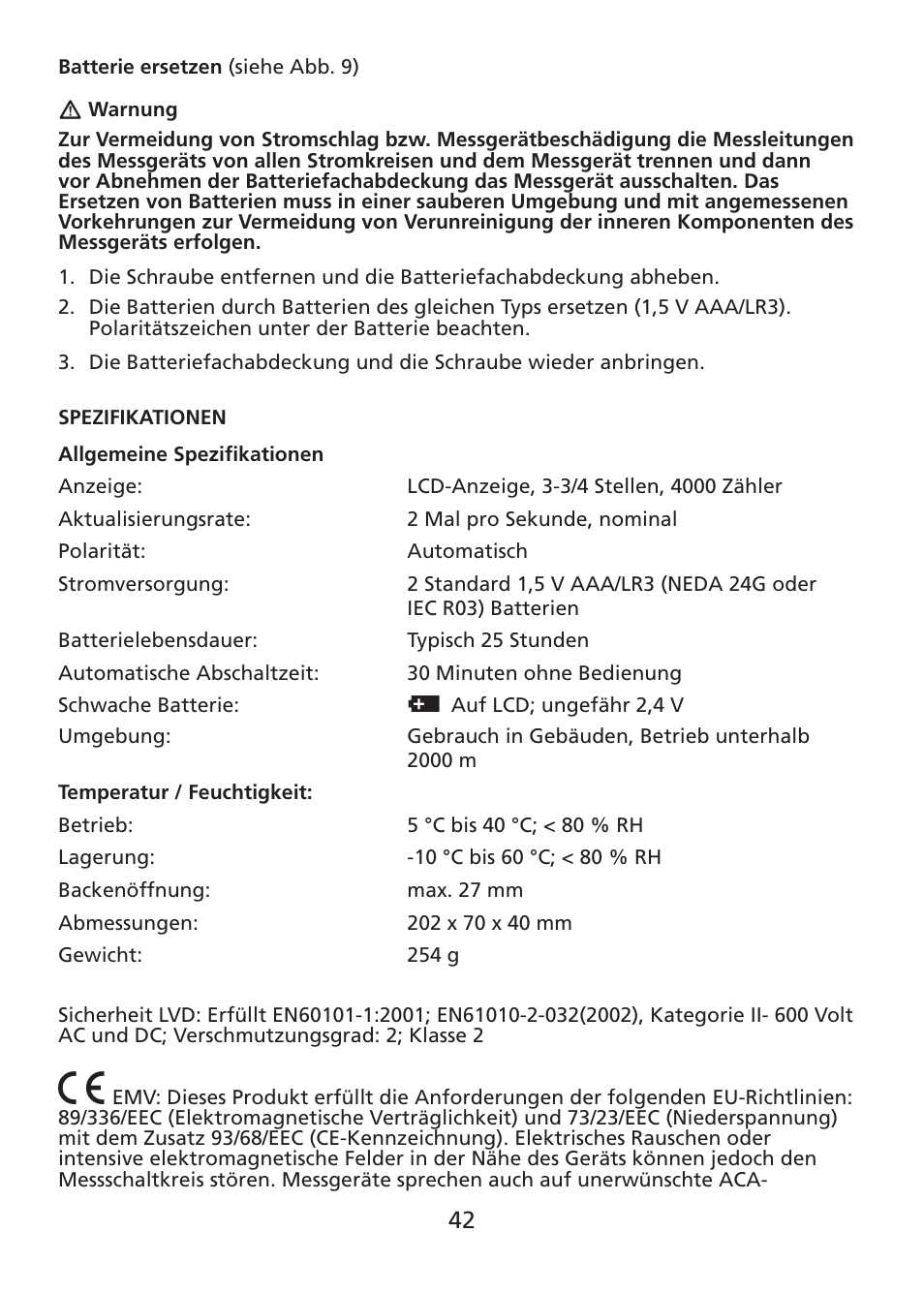 Amprobe ACDC-400 Digital-Clamp-On-Multimeter User Manual | Page 43 / 98