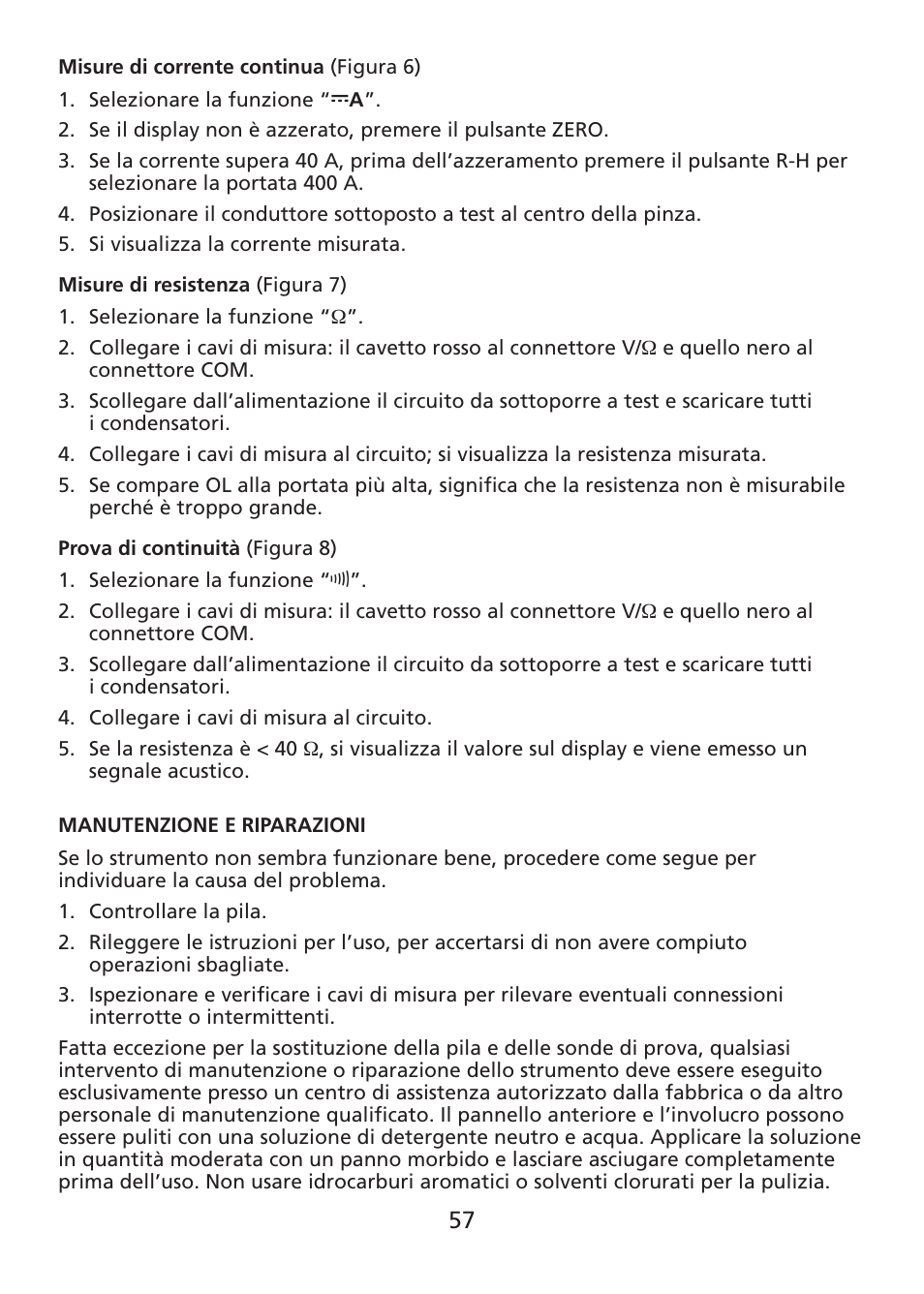 Amprobe ACDC-400 Digital-Clamp-On-Multimeter User Manual | Page 58 / 98