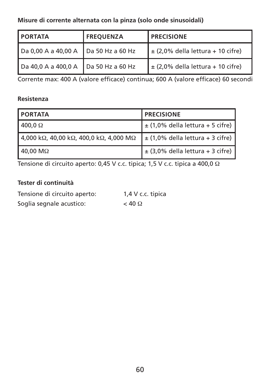 Amprobe ACDC-400 Digital-Clamp-On-Multimeter User Manual | Page 61 / 98