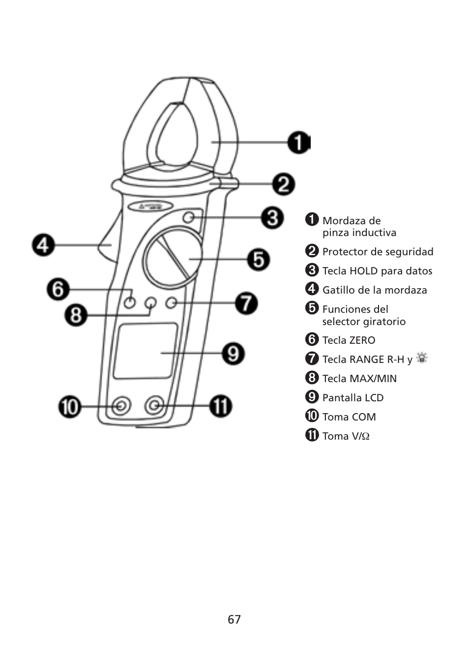 Amprobe ACDC-400 Digital-Clamp-On-Multimeter User Manual | Page 68 / 98